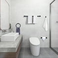 thumbnail image 2 of WOWOW Stainless Steels Matte Black Piece Bathroom Hardware Set (Set of 4), 2 of 7