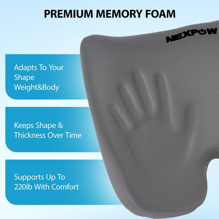 NEXPOW Car Seat Cushion, Extra Large Size Memory Foam Seat Cushion