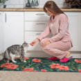 thumbnail image 3 of Pioneer Flower Floral Print Pattern Kitchen Rugs Sets Of 2,Anti Fatigue Kitchen Mat Rugs Non Slip Washable,Decorative Kitchen Floor Mats for Kitchen,Sink,Laundry,17"x30"+17"x47", 3 of 7