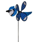 In the Breeze 2818 — Baby Blue Jay Wind Spinner — Colorful, Fun Bird Ground Spinner for Your Yard or Garden