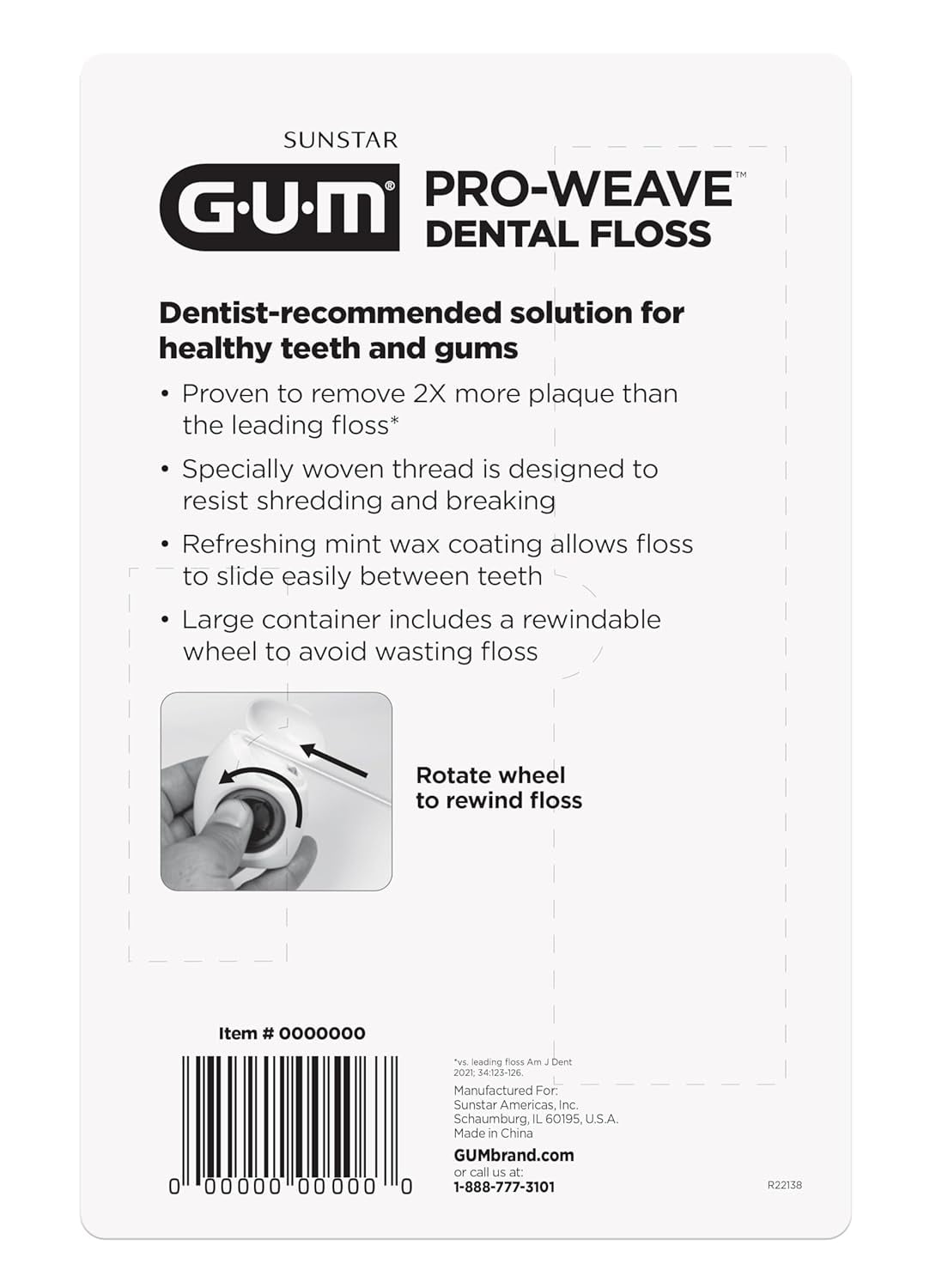 GUM Pro-Weave Floss 3-180, 2-4 Yard Spools