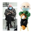 thumbnail image 2 of Mighty Mojo Bernie Sanders Mittens Inauguration Doll Ornament Crochet Figure, 2 of 7