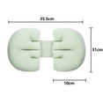 thumbnail image 2 of U Shaped Pillow For Ultimate Support, Removable Cover Offers Convenience And Hygiene, Cooling Cover Keeps You Refreshed Throughout The Night, Suitable For Pregnancy And General, 2 of 6