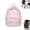 Pink, variant on Elegant Polka Dot Lace Backpack, Cute Polka Dot Backpack, Coquette Aesthetic Backpack with Padded Straps and Large Compartment for Commute, Travel Yellow-ZP