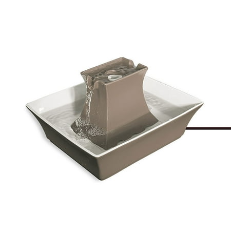PetSafe Drinkwell Taupe Stoneware Pagoda Fountain, 70 oz. ()