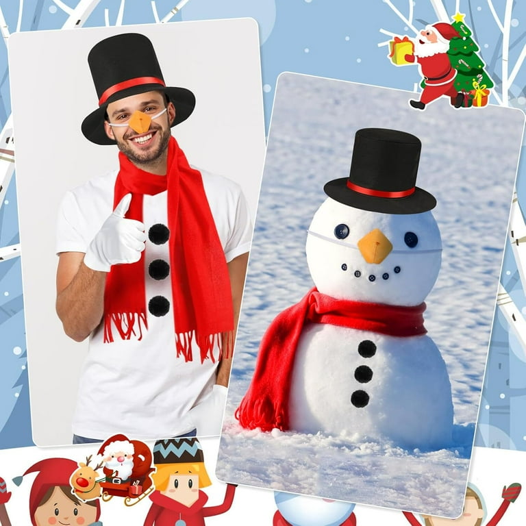 Snowman Ladies Christmas Fancy Dress Costumes Women's Snowman Scarf Sequin  Dress Unique Holiday Dress High Strength
