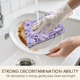 thumbnail image 4 of 2 Pcs Butterfly and Dandelion Purple Pattern Funny Kitchen Towels, Microfiber Dish Towels, Kitchen Tea Towels Set 18" X 26", 4 of 5