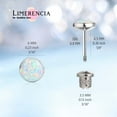 thumbnail image 6 of Limerencia 6mm Opal Hypoallergenic Titanium Threaded Stud Earrings for Women's and Men's Sensitive Ears, 6 of 6