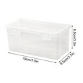 thumbnail image 2 of Pencil Case Extra Large Capacity Plastic Pencil Box Stackable Translucent Clear Pencil Box Office Supplies Storage Organizer Box for Gel Pens Erasers Tape Pens Pencils Mark, 2 of 8