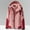 Pink, variant on Baqcunre Women's Solid Patchwork Double Thickened Windproof Hooded Breathable Outdoor Hardshell Jacket Winter Jackets for Women Womens Coats Winter Coat Rain Jacket Women,Beige,L