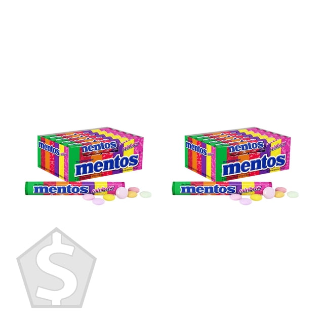 Mentos Arc-en-Ciel, 20 X 37,4 g - Lot de 2