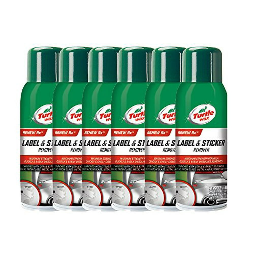 Turtle Wax Label & Sticker Remover (10 oz) Pack of 6
