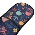 thumbnail image 4 of Yayeee Double Oven Mitt Kitchen Heat Resistant Baking 35" x7" Quilted Glove, Red Jellyfish, 4 of 6