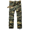 thumbnail image 5 of Matchstick Men Regular Fit Straight Leg Cotton Cargo Pants with 6 Pockets, 5 of 5