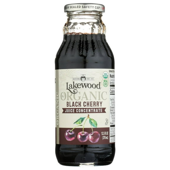 Lakewood Organic 100 Percent Fruit Juice Concentrate Black Cherry, 12.5 fl oz