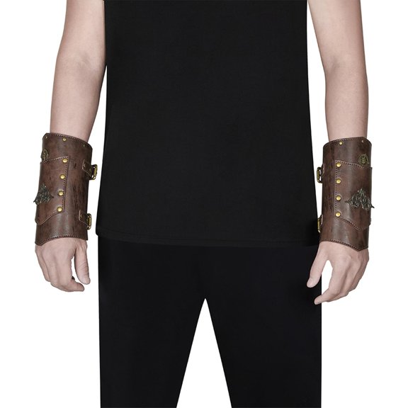 2 Piezas de Protectores de S Góticos Hugo Brazalete Brazales de Hebilla Medieval