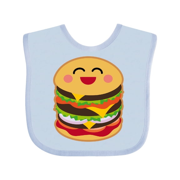 Inktastic Hamburger Kawaii Boys or Girls Baby Bib