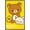 Barnwood Framed Version, variant on Rilakkuma - Trio Wall Poster with Push Pins, 22.375" x 34"