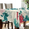 thumbnail image 3 of Ryvnso Peony Flowers and Leaves Rectangle Table Cloth Tablecover Dinning Tablecloth 54"x72", 3 of 8