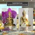thumbnail image 2 of 6-Foot Tall Canvas Double-Sided Thai Buddha Room Divider, 2 of 5