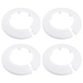 thumbnail image 1 of Uxcell Cubierta Decorativa de Tubo de Agua de Plástico PP de 50 mm Paquete de 4 Blanco, 1 of 5