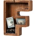 thumbnail image 1 of ladenk Hucha de Madera Extra Grande con Letras para niños de 12 Pulgadas - Hucha para niños y niñas - Banco con Inicial C - Hucha con Alfabeto para cumpleaños, 1 of 4