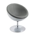 thumbnail image 1 of Fauteuil circulaire moderne Mod de CorLiving en cuir reconstitué, 1 of 7