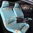 thumbnail image 4 of Goofa Let's Go on an Adventure Printed Car Seat Covers, Automotive Seat Covers for Cars Trucks and SUVs, Quick Setup Universal Fit Elastic Seat Covers-1, 4 of 6