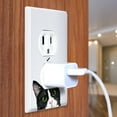 thumbnail image 3 of WIRESTER 1-Gang Duplex Outlet Cover Wall Plate/Switch Plate Cover, Animal Black White Tuxedo Cat, 3 of 6