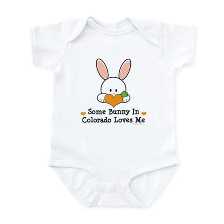 

CafePress - Some Bunny In Colorado Loves Me Infant Bodysuit - Baby Light Bodysuit Size Newborn - 24 Months