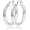 Silver-20MM, variant on 4mm Thick Gold Chunky Earrings Steling Silver Post Hoops Earrings For Women Hollow Tube Hoops Earrings Thick Gold Hoop Earrings Hypoallergenic Lightweight Gold Hoop Large Earrings 20/30/40/50/60MM