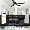 thumbnail image 4 of Trifecte 52" 5 Blade Reversible Smart Indoor Ceiling Fan with Remote and Dimmable Light, 4 of 8