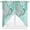 Aqua, variant on Marble Grey Swag Curtains Valance For Kitchen Windows, Modern Abstract Ink Painting Luxury Wide Rod Pocket Curtain Drapes, Bathroom Cafe Living Room Light Filtering Drapery Panels, 56"W x 36"H