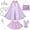 Purple, variant on Ayieyill Princess Dress up Clothes for Little Girl, 11Pcs Princess Cape with Crown, Princess Dresses for Girl 3-8 Birthday Gift