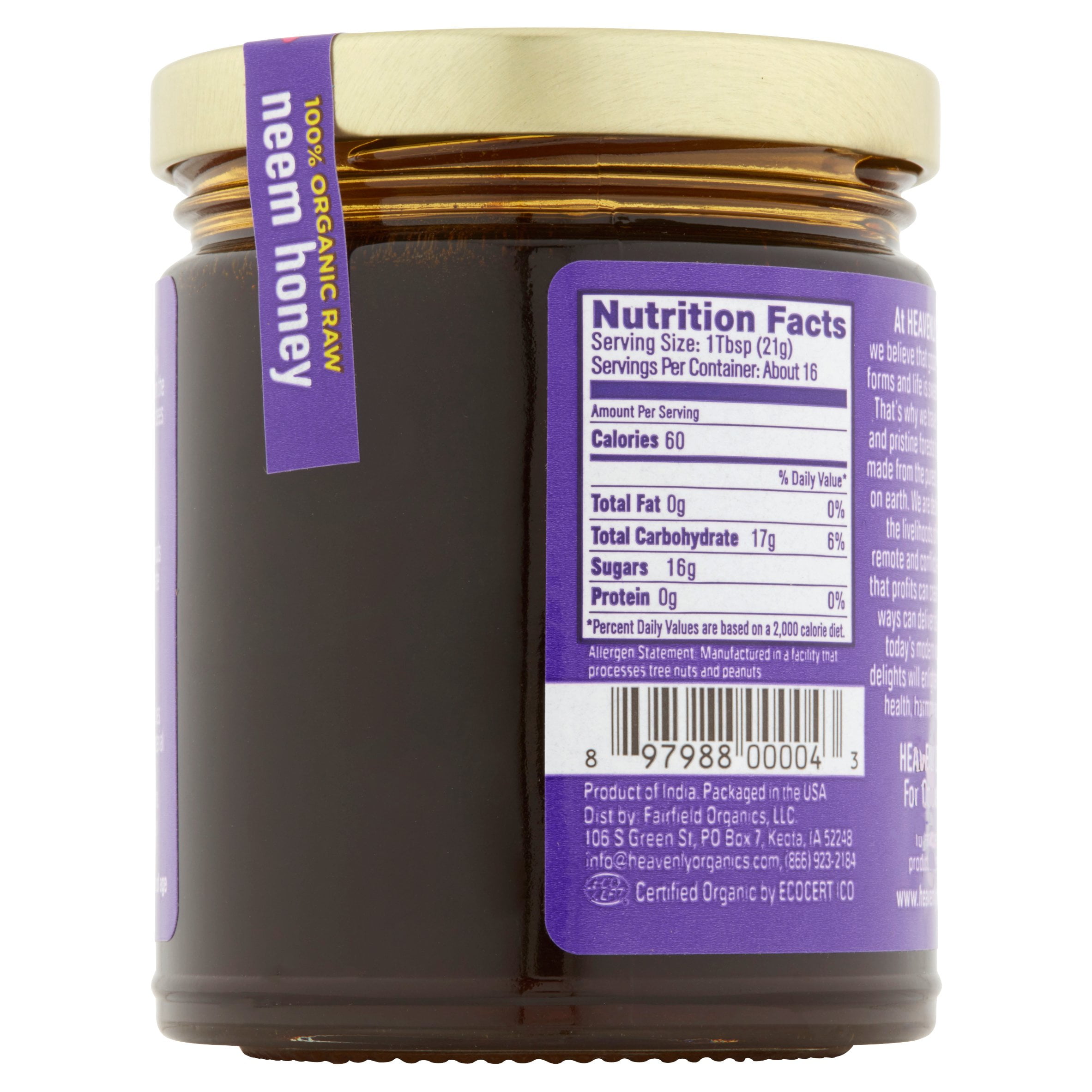 Heavenly Organics 100% Organic Raw Neem Honey from Wild Hives, 12 oz (Pack of 6) Heavenly Organics 100% Organic Raw Neem Honey from Wild Hives, 12 oz (Pack of 6)