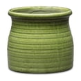 thumbnail image 1 of Maceta de cerámica Cheung's Kifon, curva, color verde oliva medio, 1 of 4