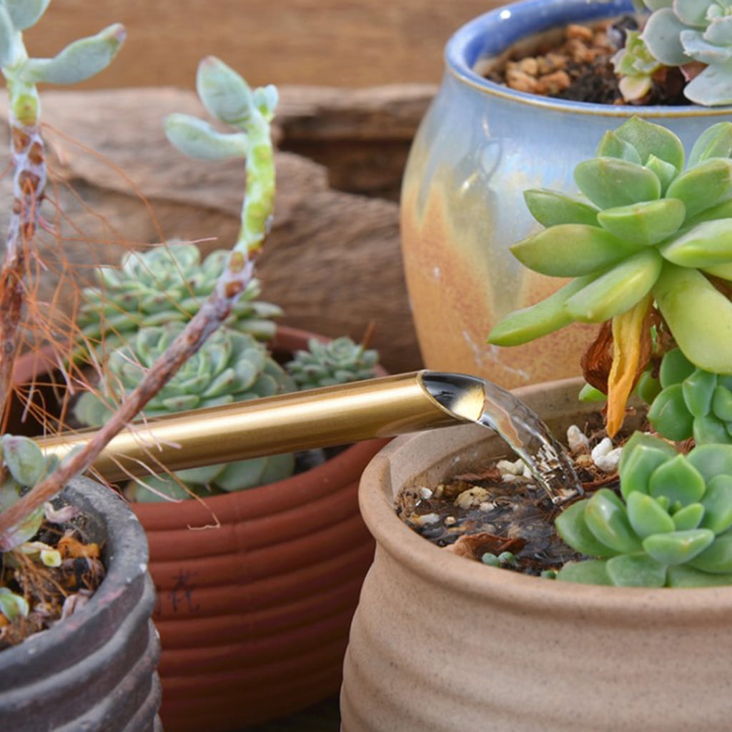 JZROCKER Silver, Golden Long Tips Watering Can Long Spout Watering Easy to Water for Potted , , Flowers and Garden