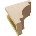 thumbnail image 6 of 4"W x 8"D x 8"H Classic Mediterranean Rough Cedar Woodgrain TimberThane Corbel, Primed Tan, 6 of 6