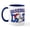 White/Navy Inside, variant on CafePress - Snoopy Baseball Dad Mug - 11 oz Ceramic Mug - Novelty Coffee Tea Cup