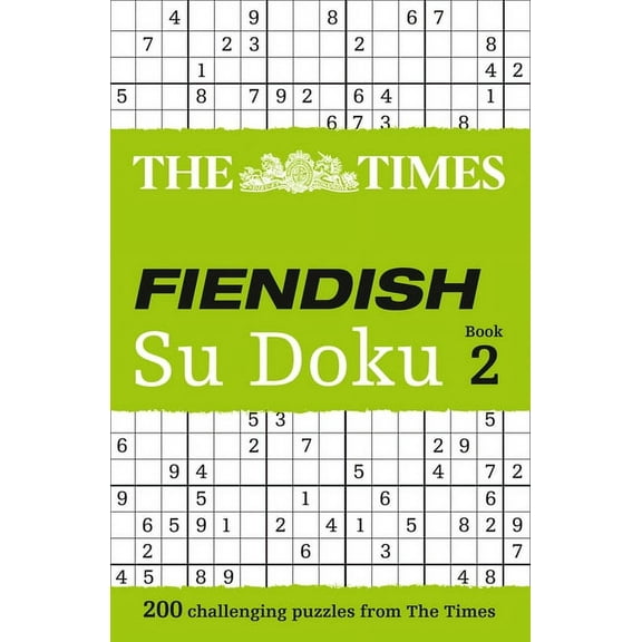 Times Su Doku The Times Fiendish Su Doku Book 2, (Paperback)