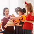 thumbnail image 3 of Portable Pumpkin Lantern Halloween Decoration Decorations April Fools' Day Large Medium And Small Candy Bucket, 3 of 4