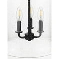 thumbnail image 5 of Progress Lighting Winslett 3-Light Pendant, Brushed Nickel, Seeded Glass Shade, 5 of 6