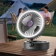 thumbnail image 5 of Gnwei 4 In 1 Portable Folding Fan with Light, Portable Clip on Fan, Camping Fan with LED Lights, Battery Operated Fan, USB Rechargeable for Desk, Tent, Treadmill, Stroller, Home, 5 of 9