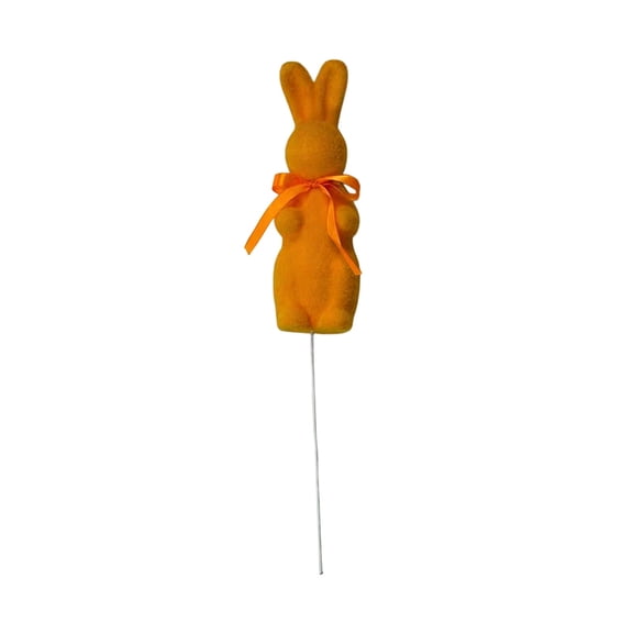 Mecorevxz Simulated Short Fleece Easter Bow Little Rabbits Home Small Branch Garden Courtyard Decoration Easter Porch Decoration for Outdoor Indoor Garden Lawn Patio,Orange