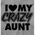thumbnail image 2 of Love My Crazy Aunt Funny Cool Auntie Romper Boys or Girls Infant Baby Brisco Brands 12M, 2 of 6
