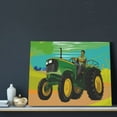 thumbnail image 3 of Picia farmer working with tractor at field Pattern Decorative Picture – Unique Wall Art, Modern Canvas Print for Trendy Interiors (Horizontal), 3 of 6