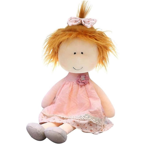 Muñeca de trapo para niñas de 13,8/17,7 pulgadas, muñeca suave con ropa, muñeca de peluche linda, muñeco de trapo, juguete de peluche, regalo de cumpleaños de Navidad para bebés y niños pequeños