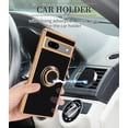 thumbnail image 5 of Compatible for Google Pixel 7a Case with Ring Holder Kickstand [with Magnetic] Soft TPU Shockproof Electroplated Protective Phone Case for Pixel 7a - Black, 5 of 12