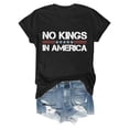 thumbnail image 4 of HXWCHs T-Shirt Uni pour Femmes pour Détente Mode Décontractée T-Shirt à Col Rond à Manches Courtes Imprimé pour Femmes Haut pour Usage Quotidien L Noir, 4 of 4