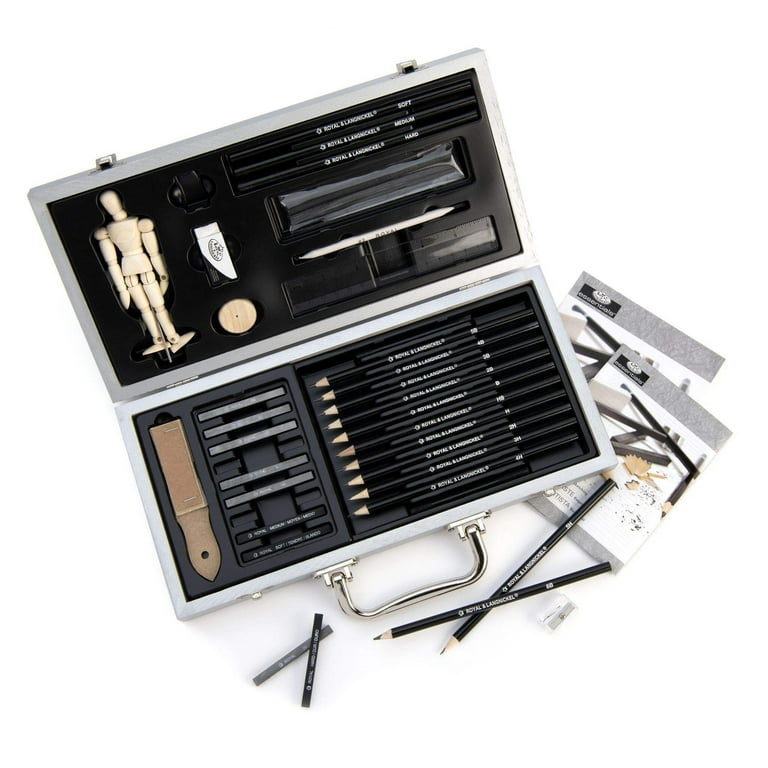 Free Shipping! Royal & Langnickel Sketching Art Set 66-Piece